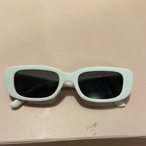 Urban Outfitters White Rectangular Sunglasses